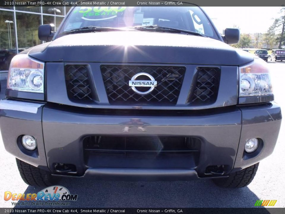 2010 Nissan Titan PRO-4X Crew Cab 4x4 Smoke Metallic / Charcoal Photo #8