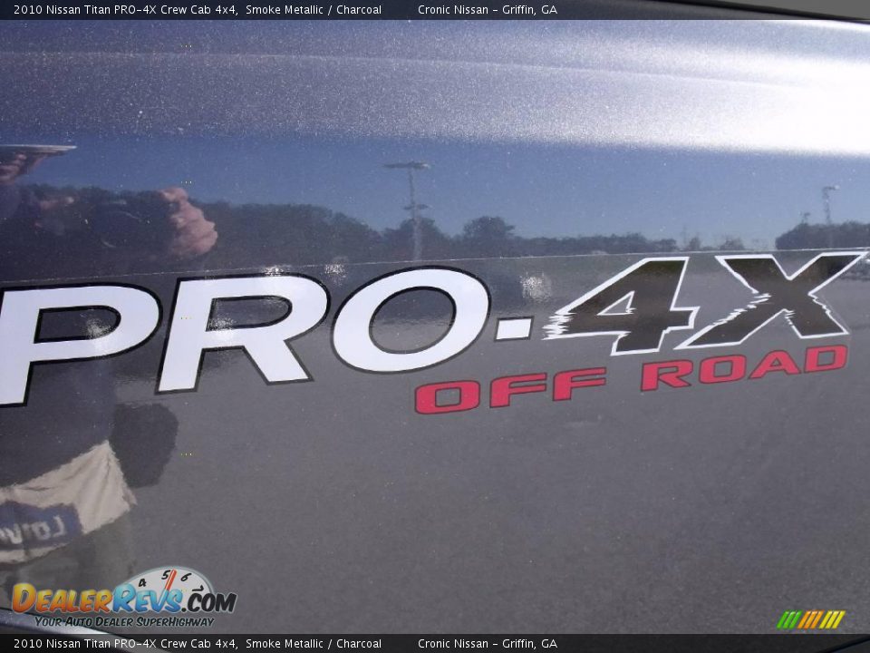 2010 Nissan Titan PRO-4X Crew Cab 4x4 Smoke Metallic / Charcoal Photo #10