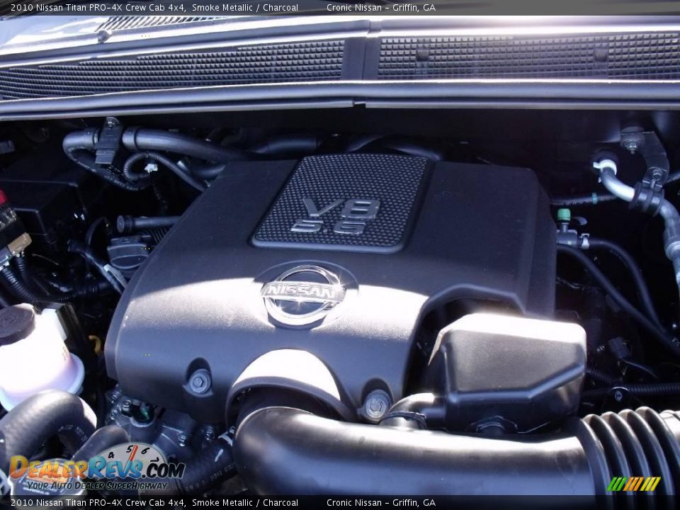 2010 Nissan Titan PRO-4X Crew Cab 4x4 Smoke Metallic / Charcoal Photo #11