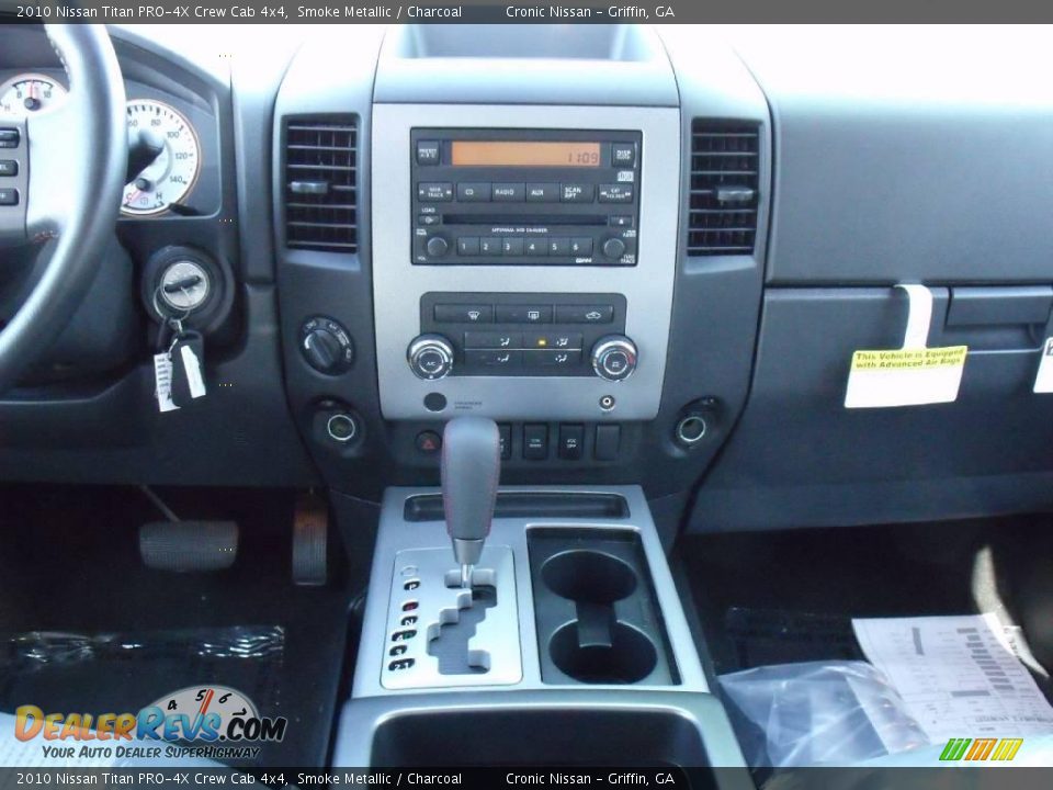 2010 Nissan Titan PRO-4X Crew Cab 4x4 Smoke Metallic / Charcoal Photo #12