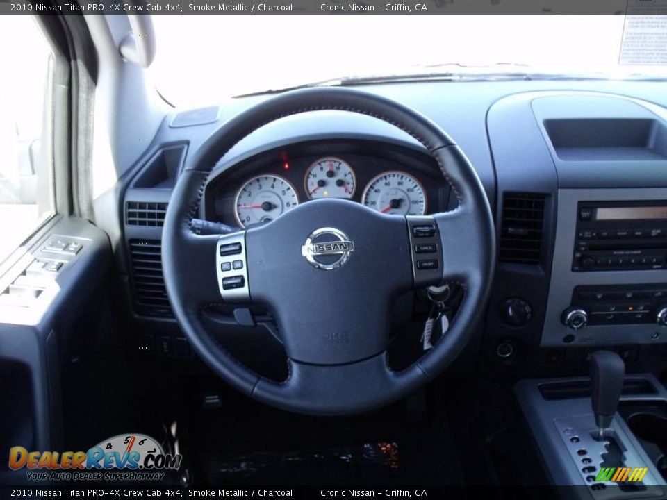 2010 Nissan Titan PRO-4X Crew Cab 4x4 Smoke Metallic / Charcoal Photo #13
