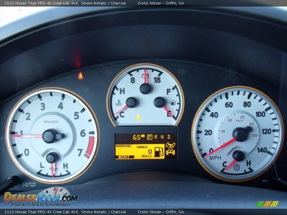 2010 Nissan Titan PRO-4X Crew Cab 4x4 Smoke Metallic / Charcoal Photo #14