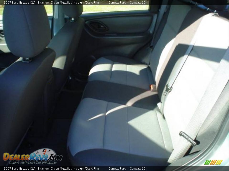 2007 Ford Escape XLS Titanium Green Metallic / Medium/Dark Flint Photo #18