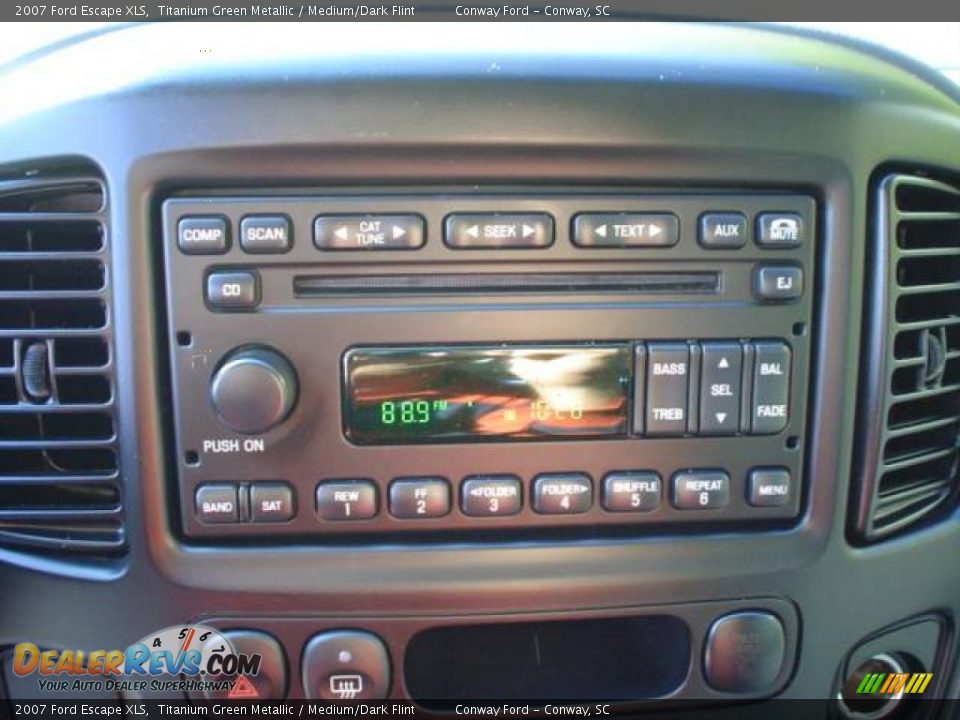 2007 Ford Escape XLS Titanium Green Metallic / Medium/Dark Flint Photo #23