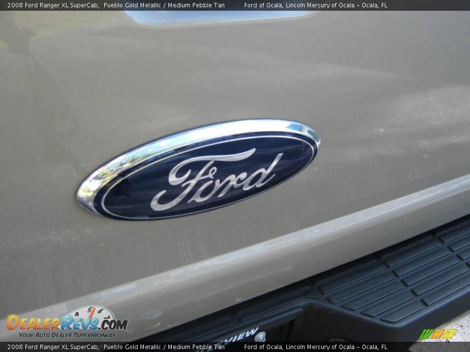 2008 Ford Ranger XL SuperCab Pueblo Gold Metallic / Medium Pebble Tan Photo #11