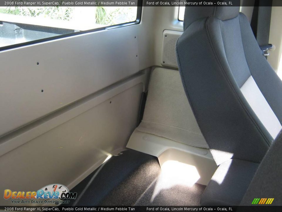 2008 Ford Ranger XL SuperCab Pueblo Gold Metallic / Medium Pebble Tan Photo #18
