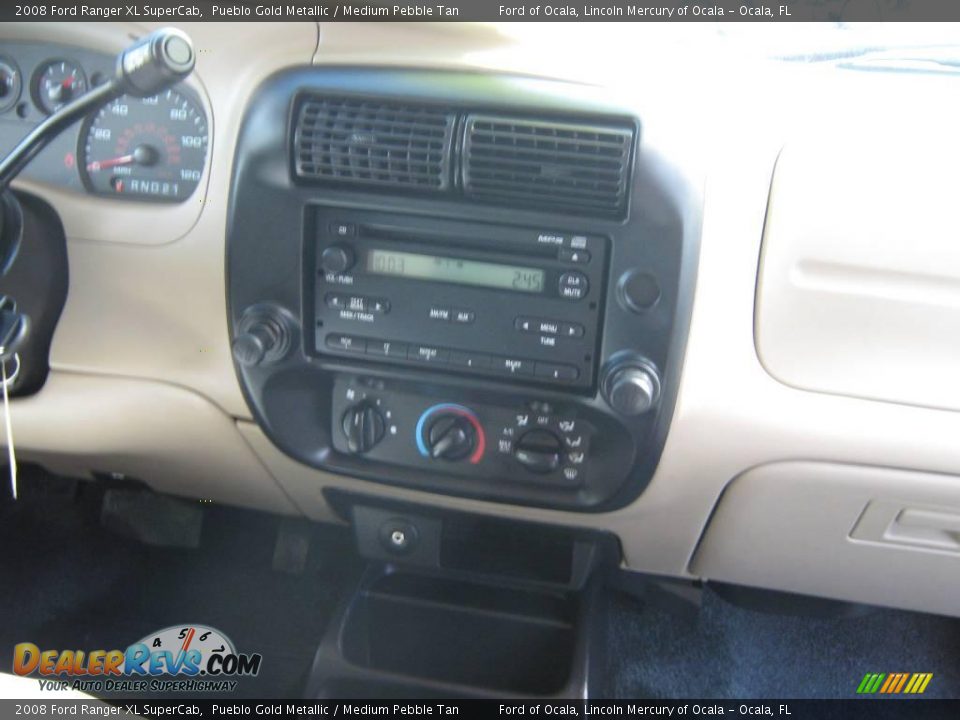 2008 Ford Ranger XL SuperCab Pueblo Gold Metallic / Medium Pebble Tan Photo #21