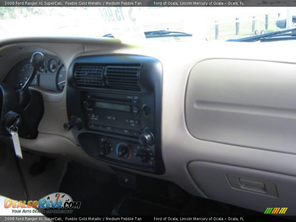 2008 Ford Ranger XL SuperCab Pueblo Gold Metallic / Medium Pebble Tan Photo #23