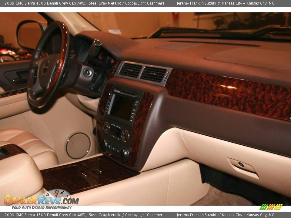 2009 GMC Sierra 1500 Denali Crew Cab AWD Steel Gray Metallic / Cocoa/Light Cashmere Photo #8