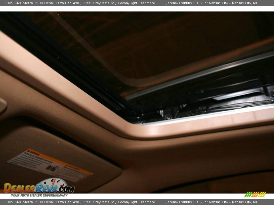 2009 GMC Sierra 1500 Denali Crew Cab AWD Steel Gray Metallic / Cocoa/Light Cashmere Photo #17