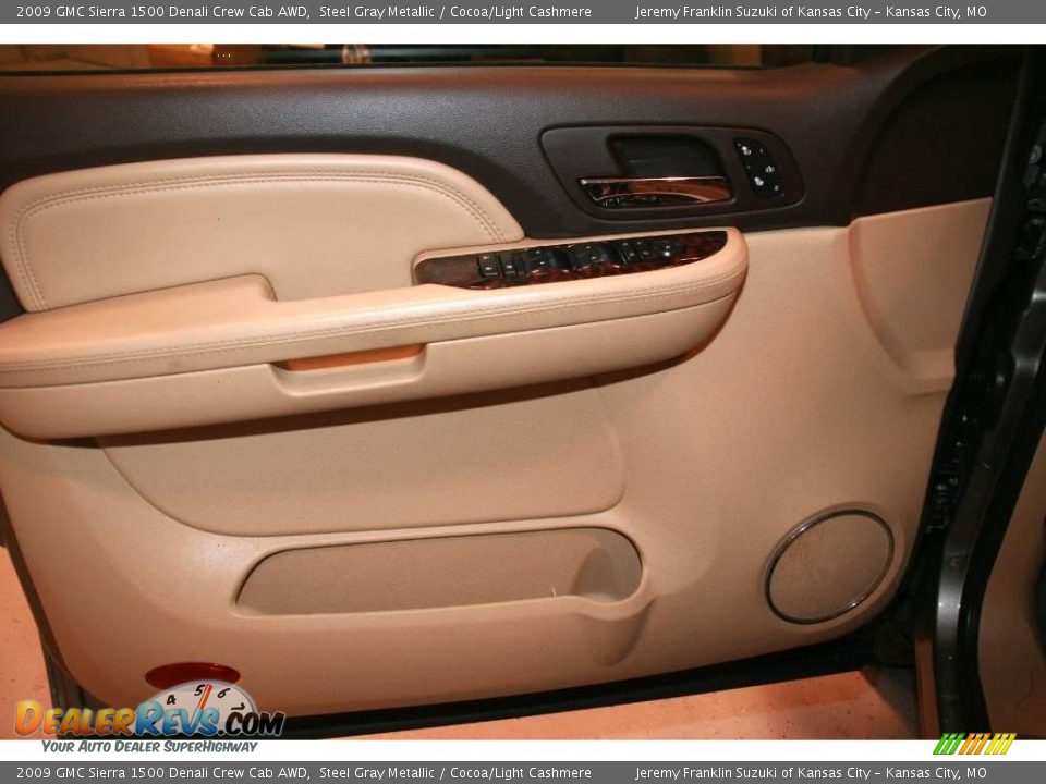 2009 GMC Sierra 1500 Denali Crew Cab AWD Steel Gray Metallic / Cocoa/Light Cashmere Photo #21