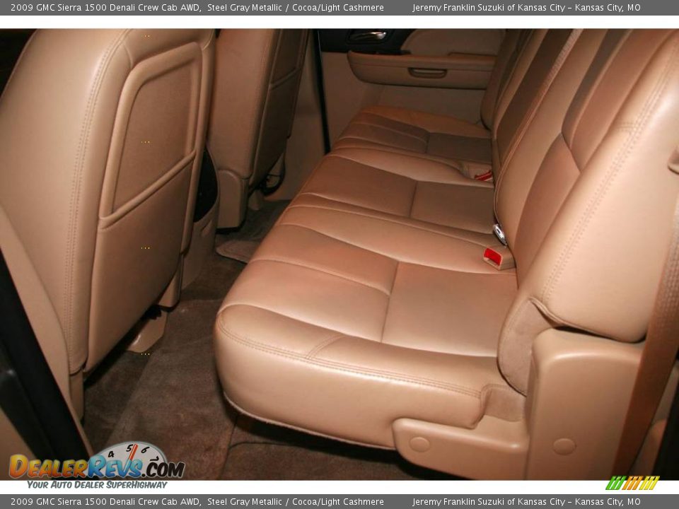 2009 GMC Sierra 1500 Denali Crew Cab AWD Steel Gray Metallic / Cocoa/Light Cashmere Photo #22