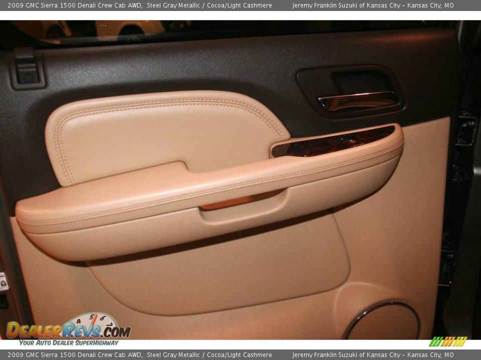 2009 GMC Sierra 1500 Denali Crew Cab AWD Steel Gray Metallic / Cocoa/Light Cashmere Photo #24