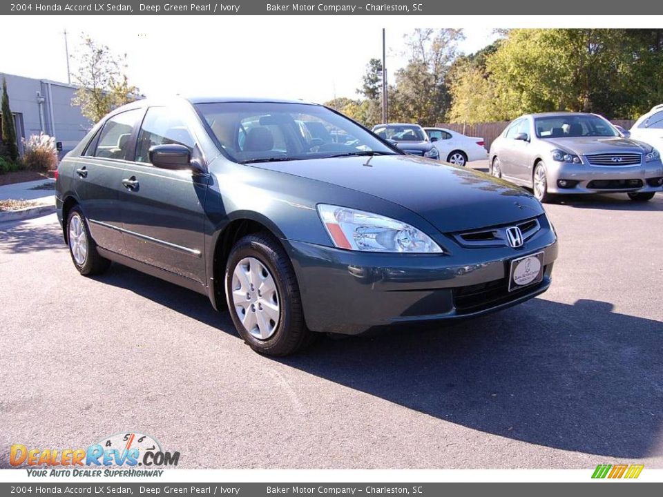 2004 Honda Accord LX Sedan Deep Green Pearl / Ivory Photo #1