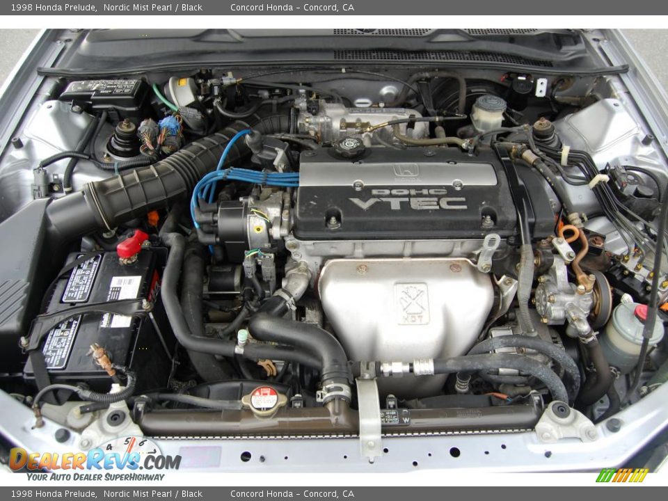 1998 Honda Prelude Nordic Mist Pearl / Black Photo #12
