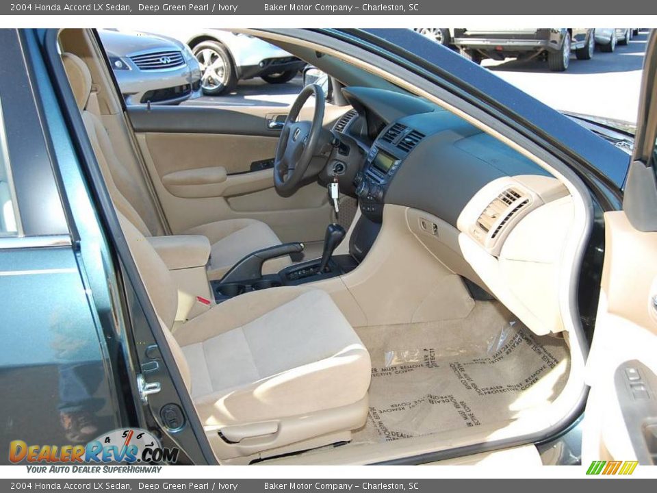 2004 Honda Accord LX Sedan Deep Green Pearl / Ivory Photo #11