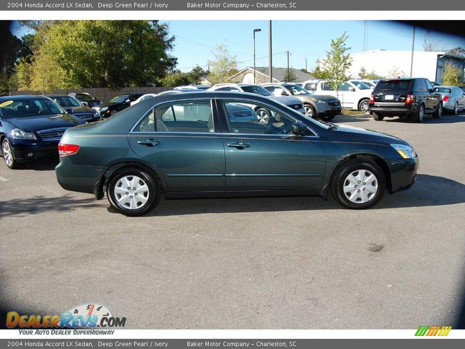 2004 Honda Accord LX Sedan Deep Green Pearl / Ivory Photo #14