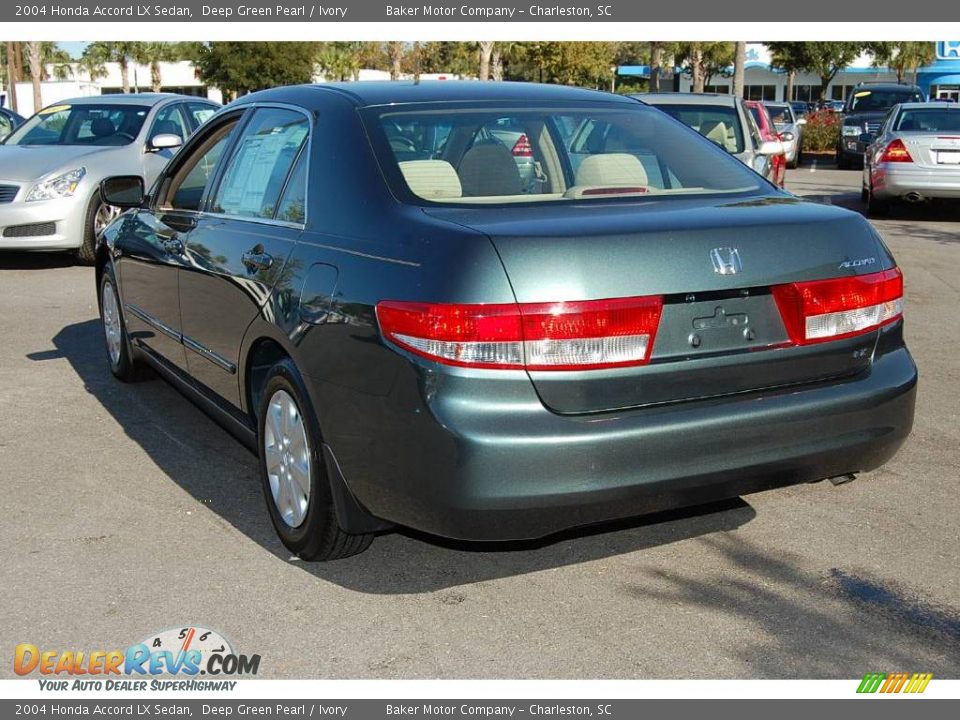 2004 Honda Accord LX Sedan Deep Green Pearl / Ivory Photo #17