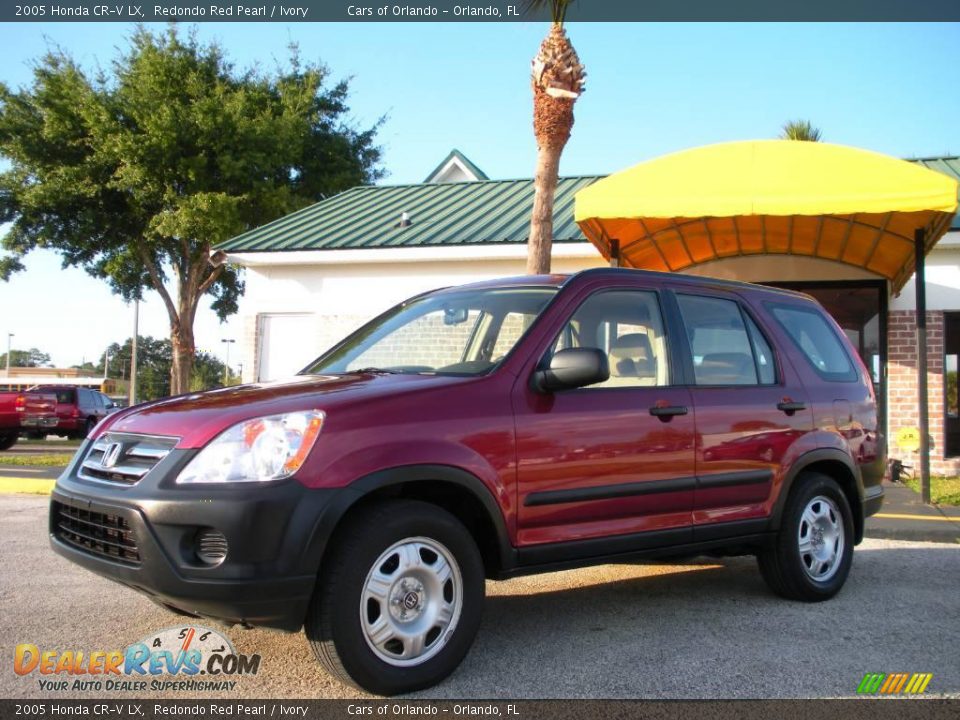 2005 Honda CR-V LX Redondo Red Pearl / Ivory Photo #1