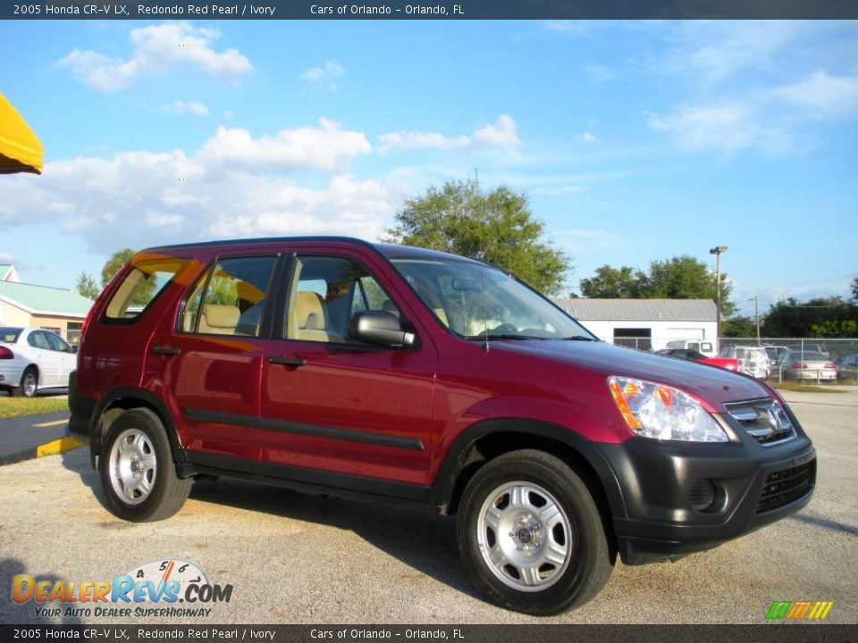 2005 Honda CR-V LX Redondo Red Pearl / Ivory Photo #3