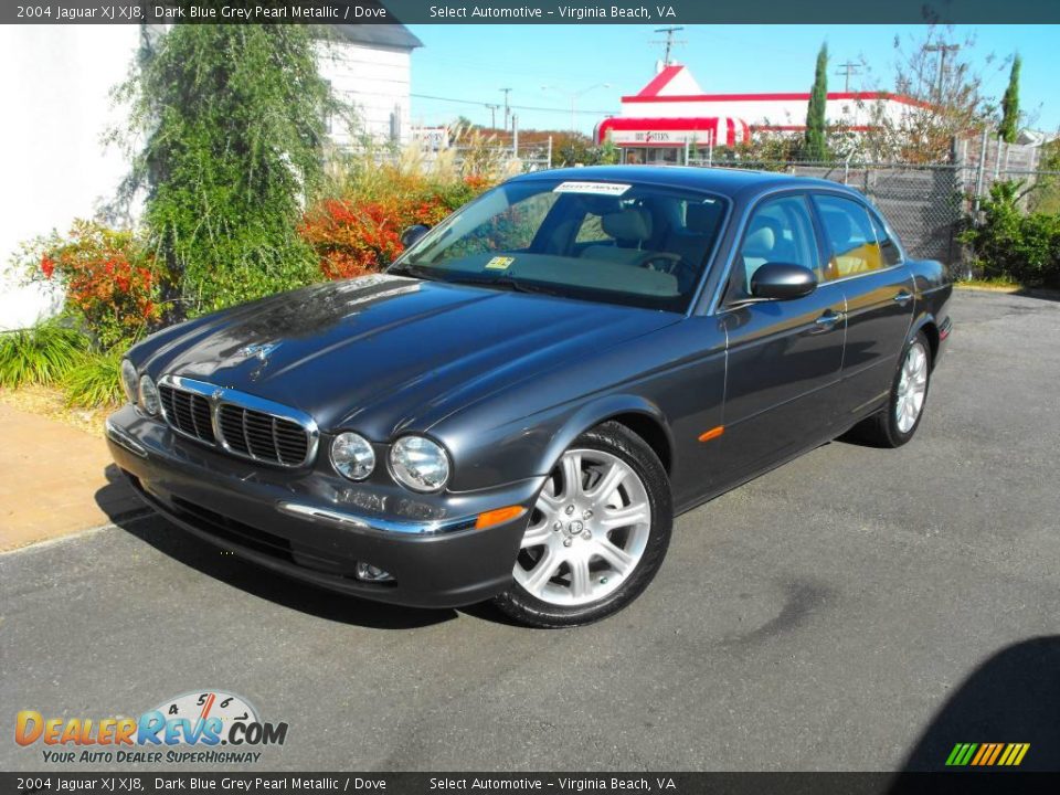 2004 Jaguar XJ XJ8 Dark Blue Grey Pearl Metallic / Dove Photo #2