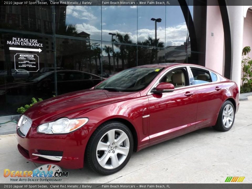 2010 Jaguar XF Sport Sedan Claret Red Metallic / Barley Photo #1