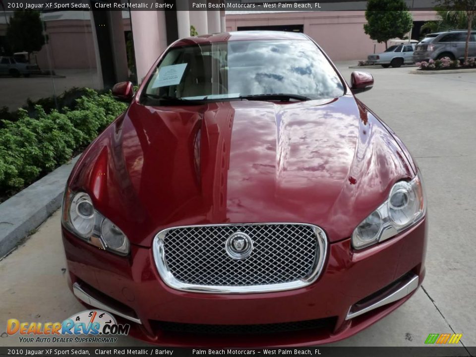 2010 Jaguar XF Sport Sedan Claret Red Metallic / Barley Photo #2