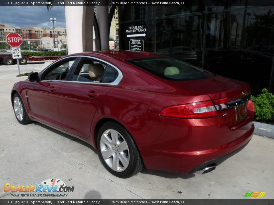 2010 Jaguar XF Sport Sedan Claret Red Metallic / Barley Photo #4