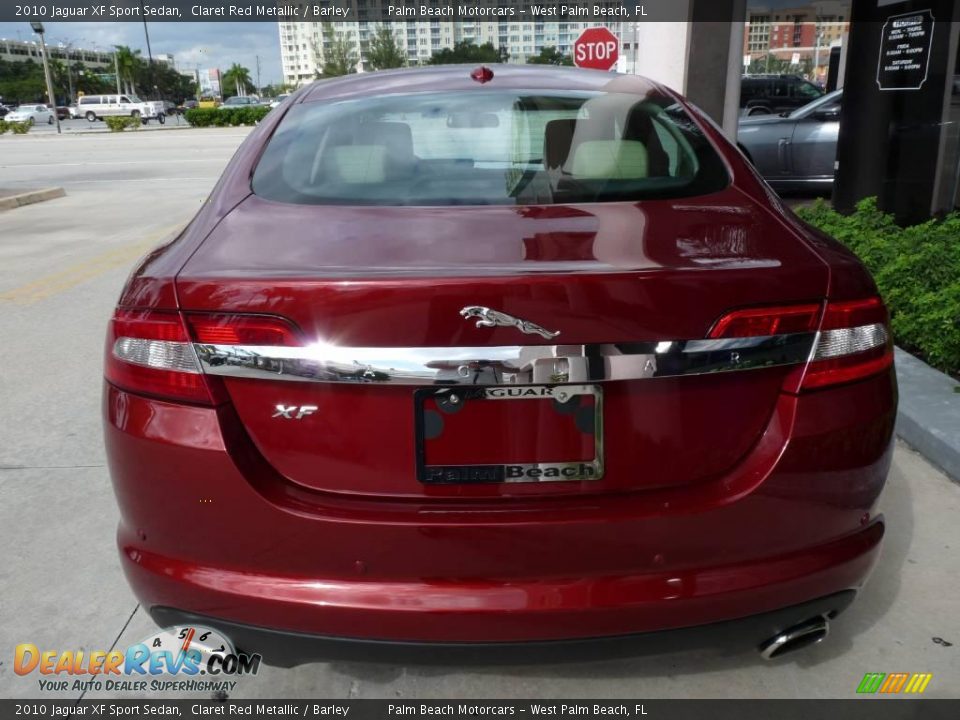 2010 Jaguar XF Sport Sedan Claret Red Metallic / Barley Photo #5