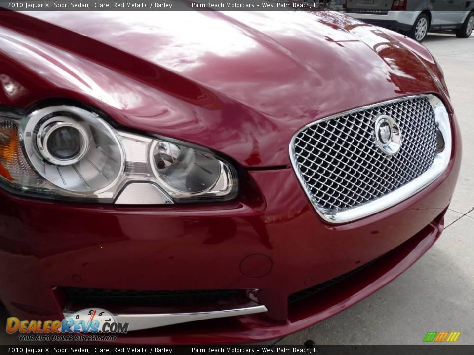 2010 Jaguar XF Sport Sedan Claret Red Metallic / Barley Photo #9