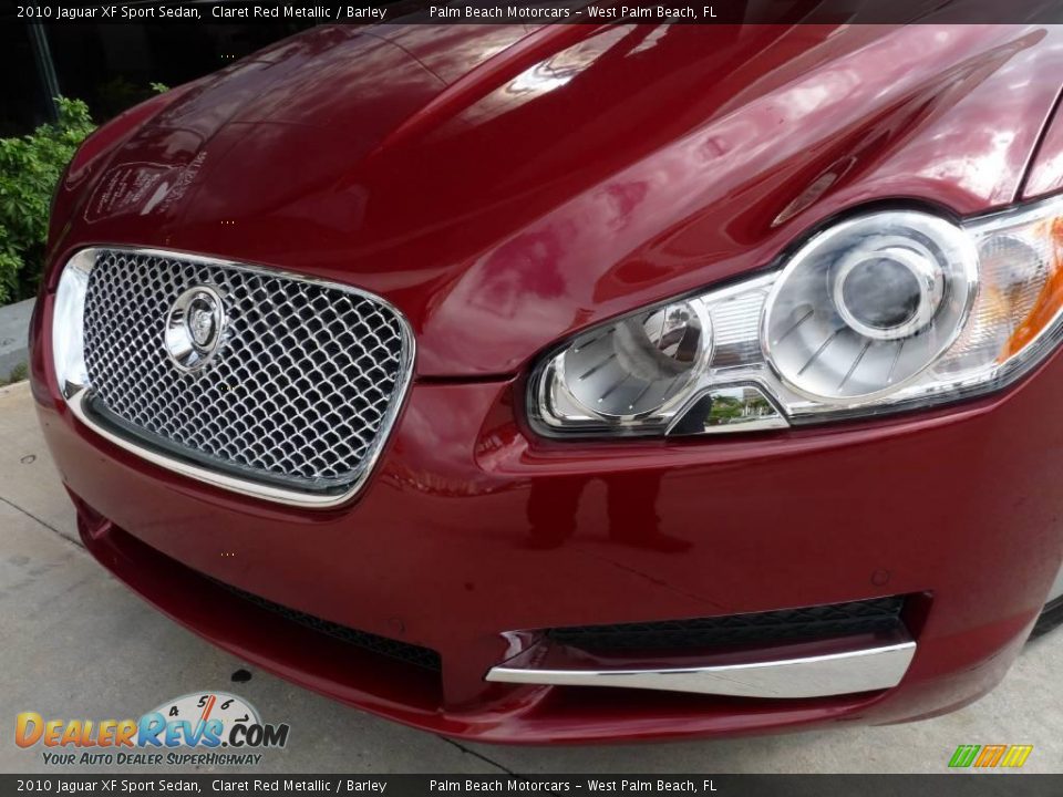 2010 Jaguar XF Sport Sedan Claret Red Metallic / Barley Photo #10