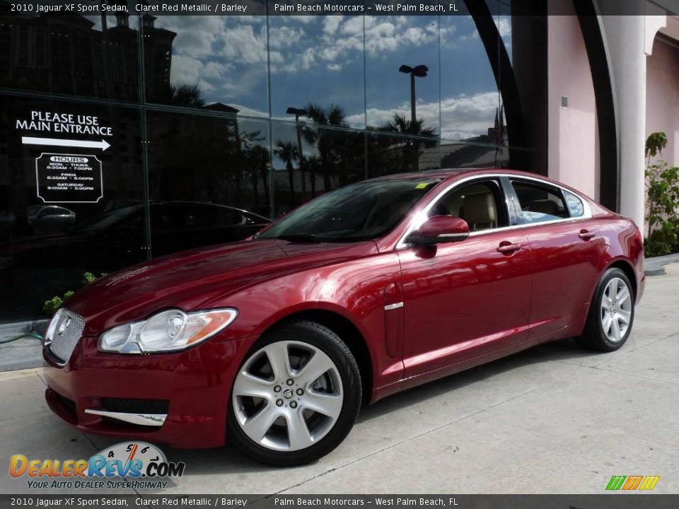 2010 Jaguar XF Sport Sedan Claret Red Metallic / Barley Photo #12