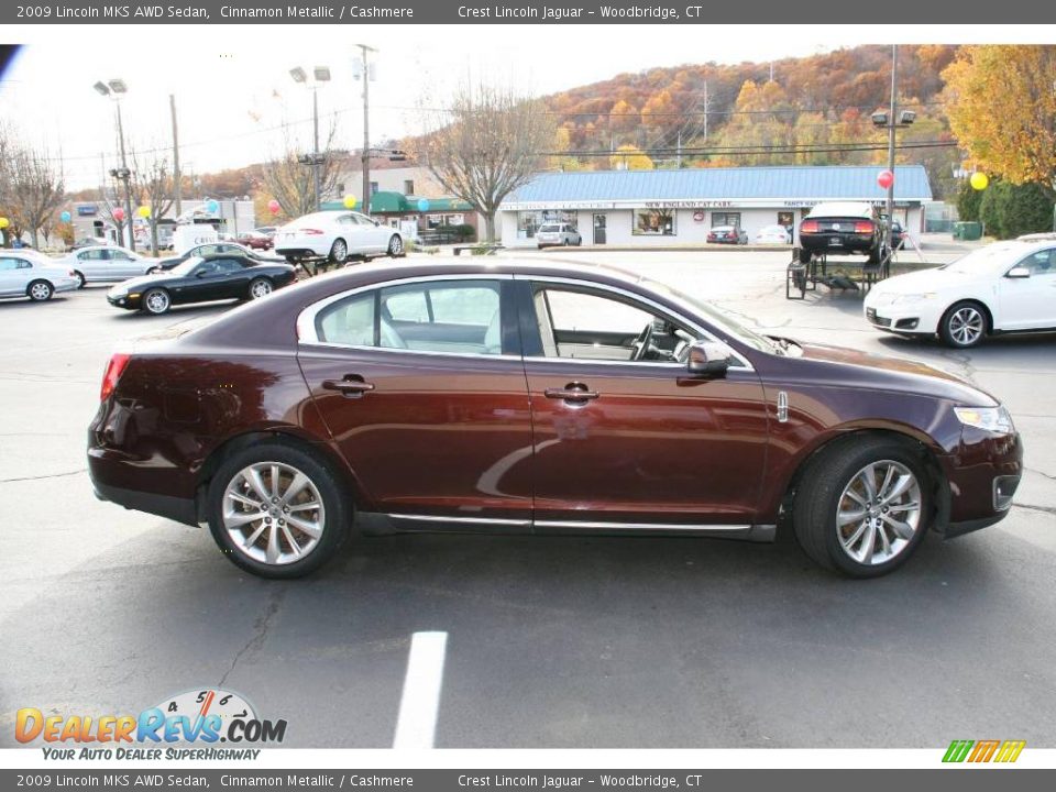 2009 Lincoln MKS AWD Sedan Cinnamon Metallic / Cashmere Photo #4
