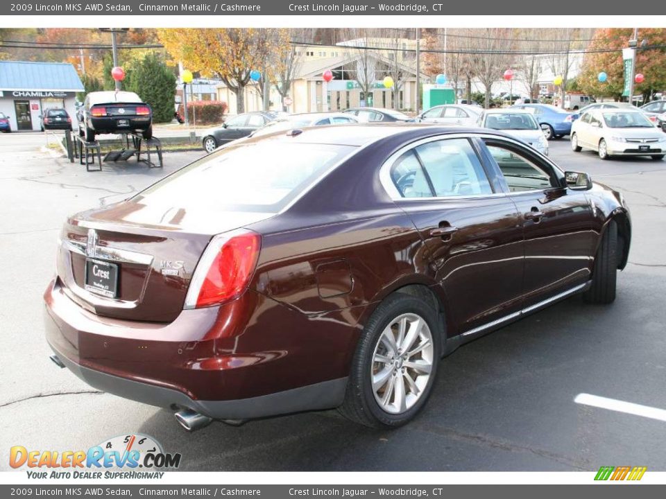 2009 Lincoln MKS AWD Sedan Cinnamon Metallic / Cashmere Photo #5