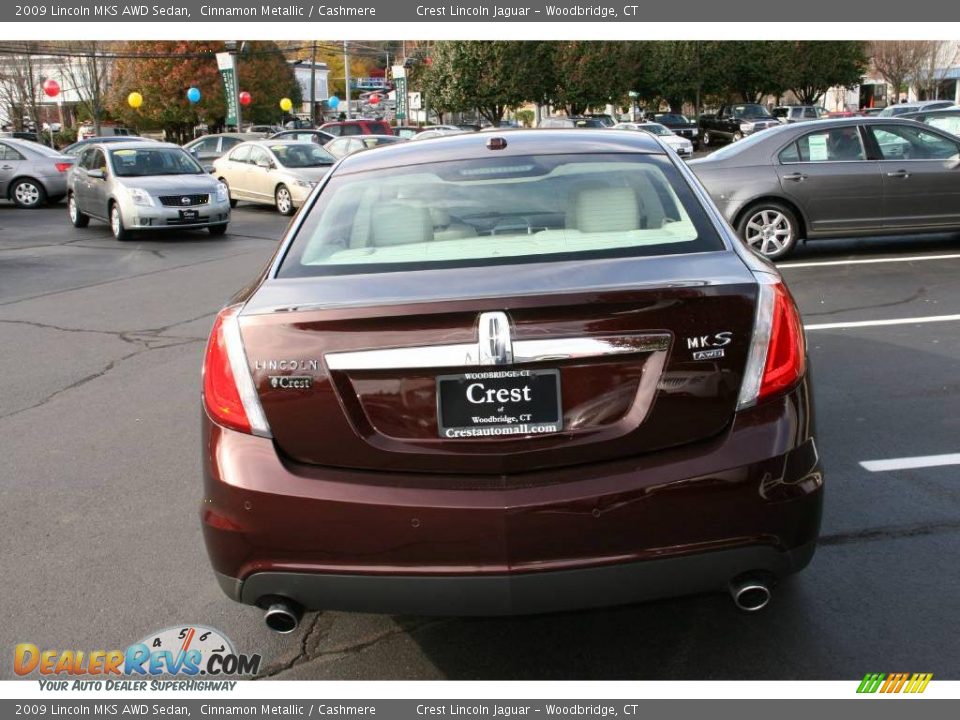 2009 Lincoln MKS AWD Sedan Cinnamon Metallic / Cashmere Photo #6