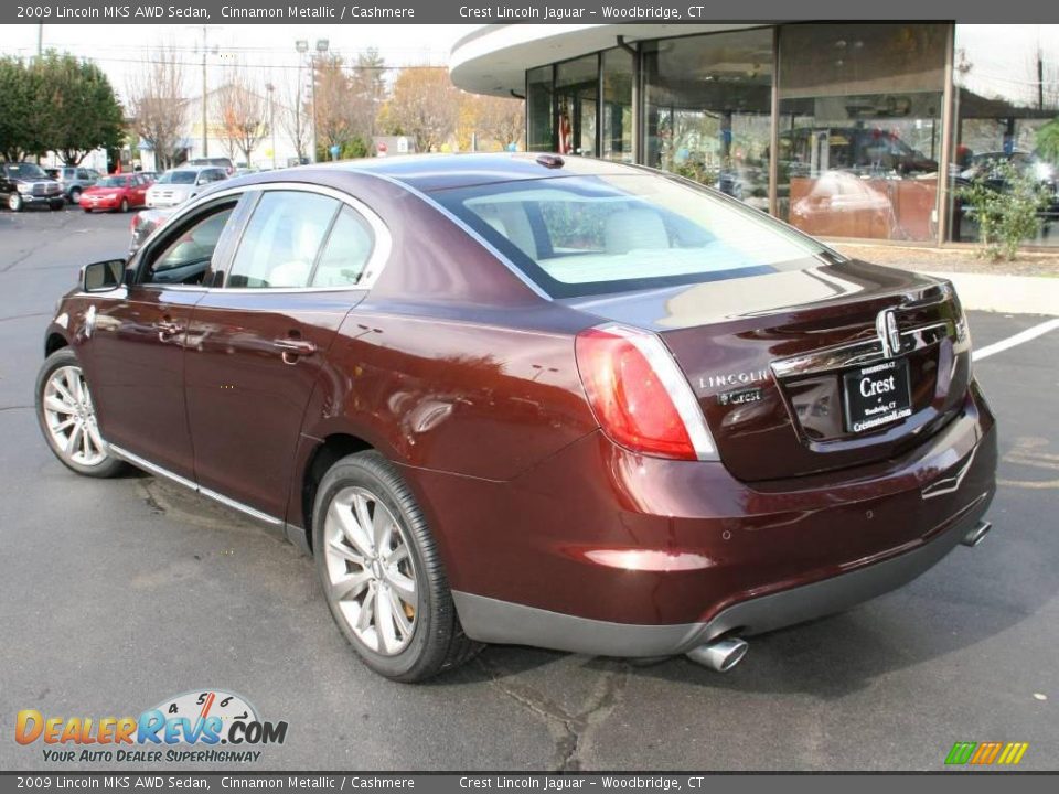2009 Lincoln MKS AWD Sedan Cinnamon Metallic / Cashmere Photo #8