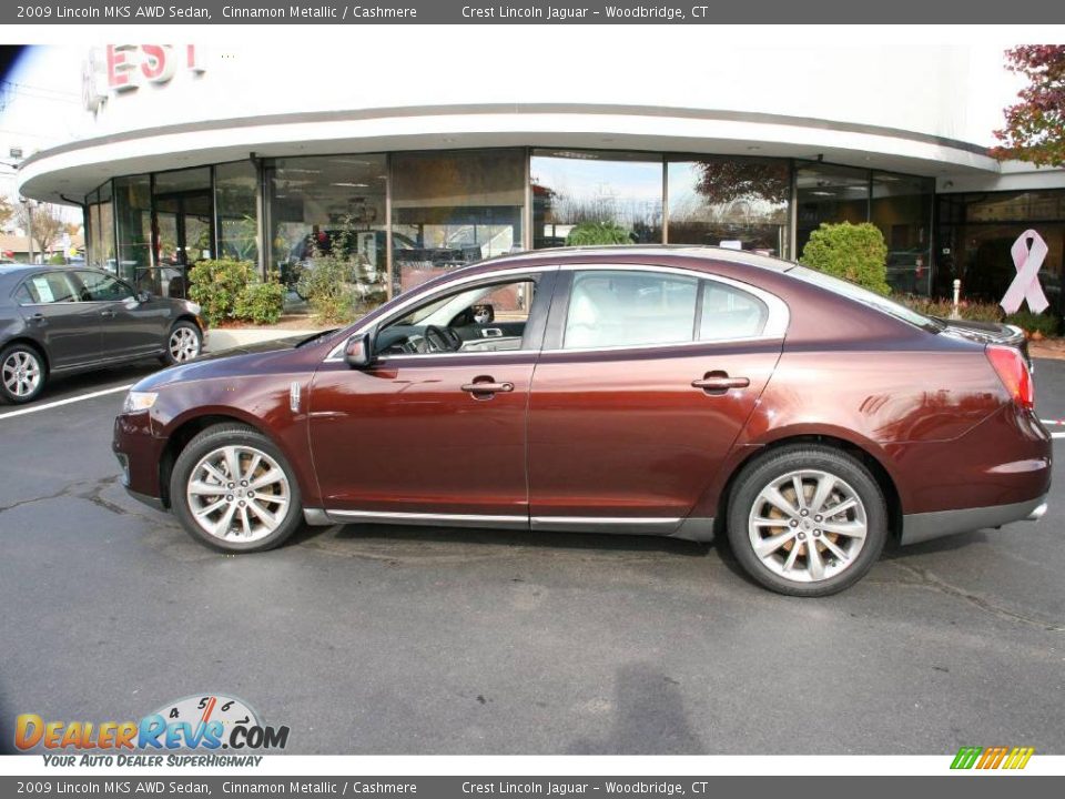 2009 Lincoln MKS AWD Sedan Cinnamon Metallic / Cashmere Photo #9