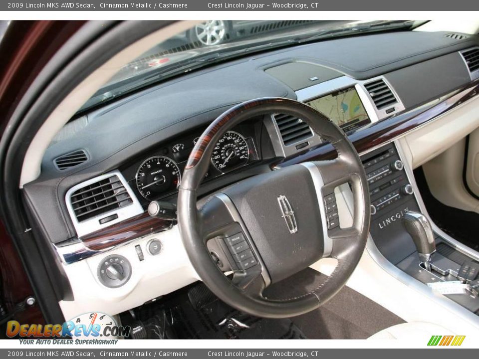 2009 Lincoln MKS AWD Sedan Cinnamon Metallic / Cashmere Photo #11