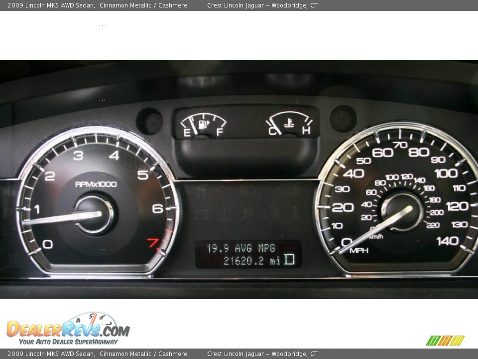 2009 Lincoln MKS AWD Sedan Cinnamon Metallic / Cashmere Photo #19