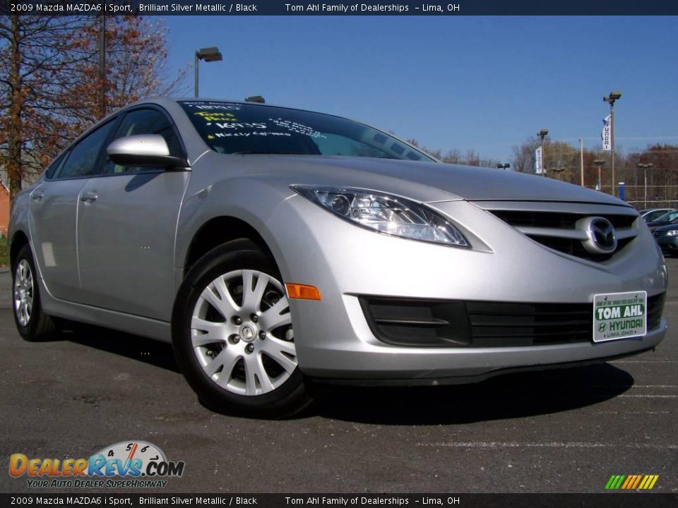 2009 Mazda MAZDA6 i Sport Brilliant Silver Metallic / Black Photo #1