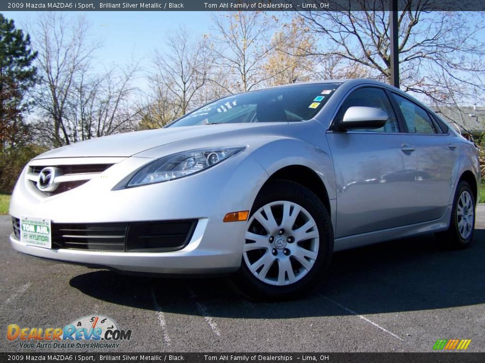2009 Mazda MAZDA6 i Sport Brilliant Silver Metallic / Black Photo #4