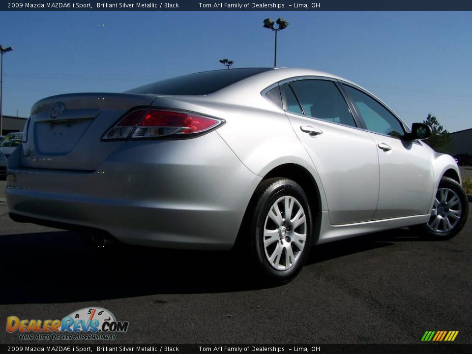 2009 Mazda MAZDA6 i Sport Brilliant Silver Metallic / Black Photo #6