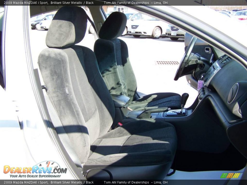 2009 Mazda MAZDA6 i Sport Brilliant Silver Metallic / Black Photo #10