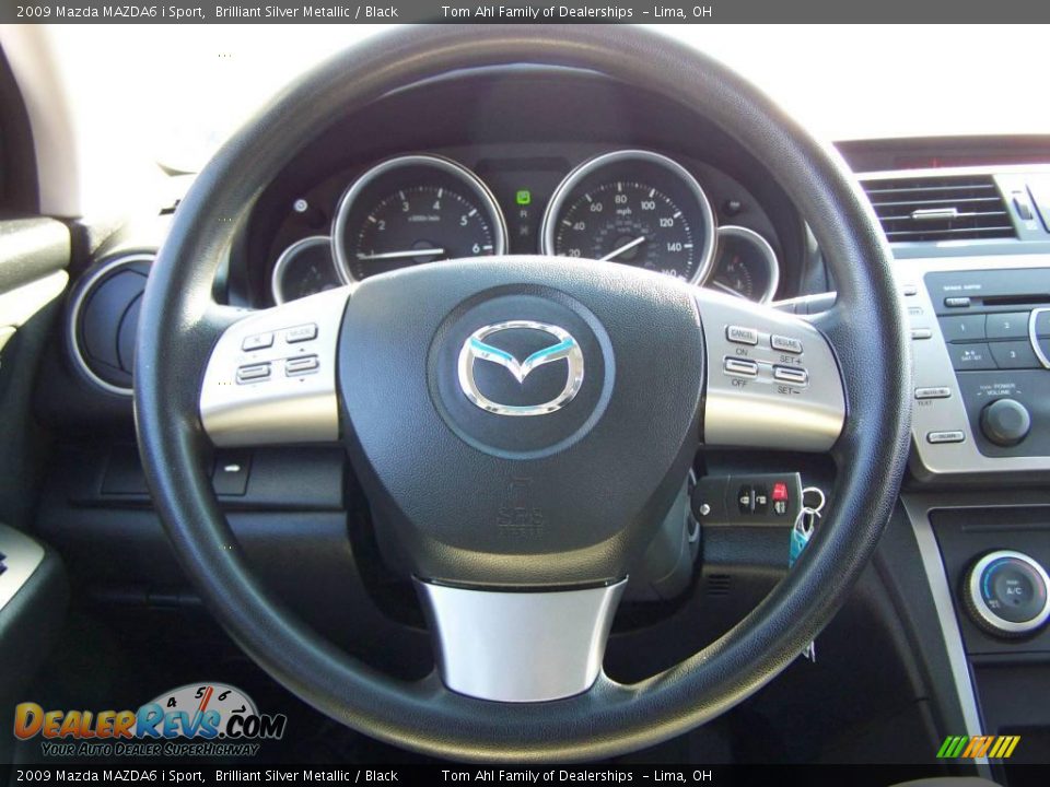 2009 Mazda MAZDA6 i Sport Brilliant Silver Metallic / Black Photo #14