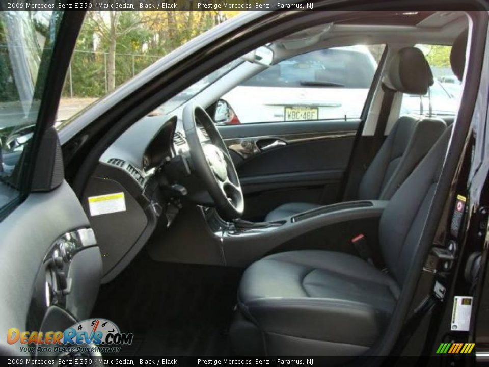 2009 Mercedes-Benz E 350 4Matic Sedan Black / Black Photo #8