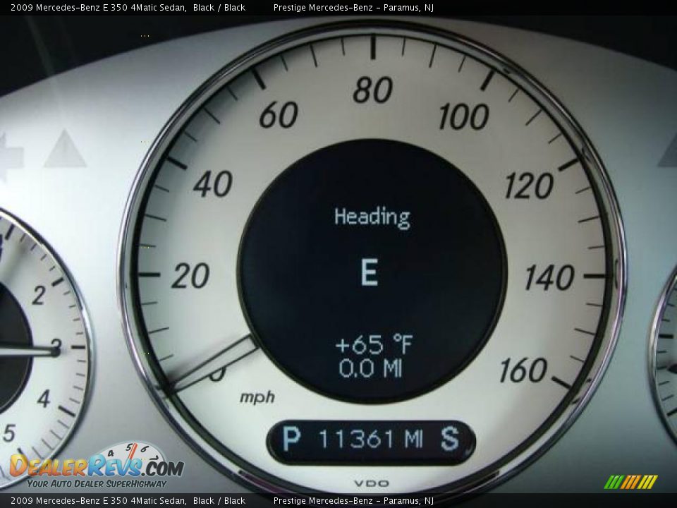 2009 Mercedes-Benz E 350 4Matic Sedan Black / Black Photo #11