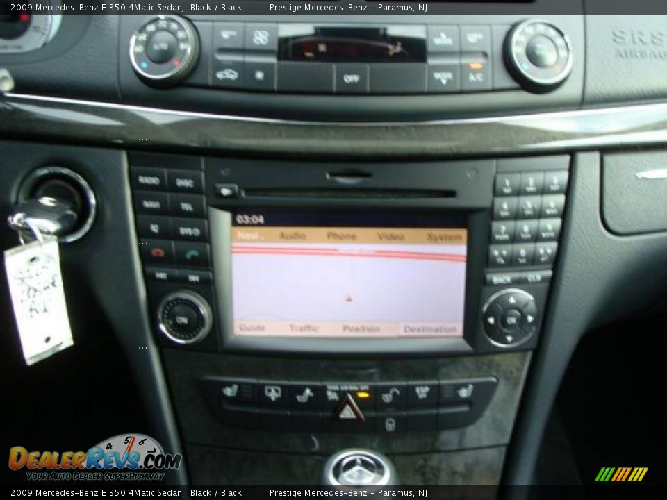 2009 Mercedes-Benz E 350 4Matic Sedan Black / Black Photo #12