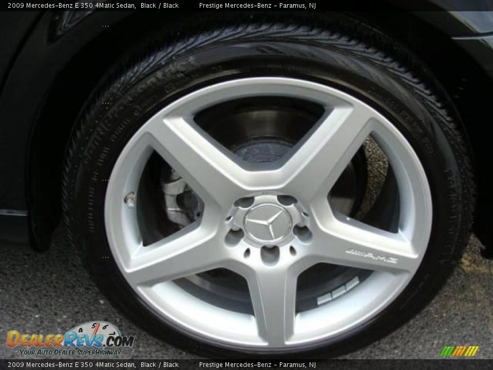 2009 Mercedes-Benz E 350 4Matic Sedan Black / Black Photo #15