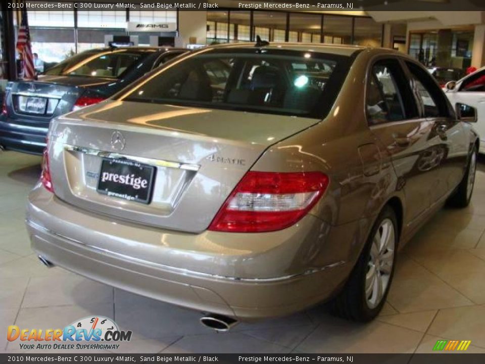 2010 Mercedes-Benz C 300 Luxury 4Matic Sand Beige Metallic / Black Photo #6