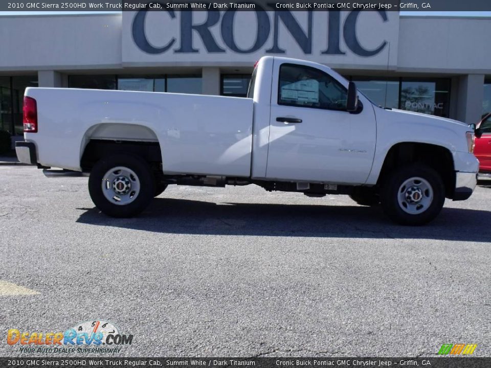 2010 GMC Sierra 2500HD Work Truck Regular Cab Summit White / Dark Titanium Photo #1